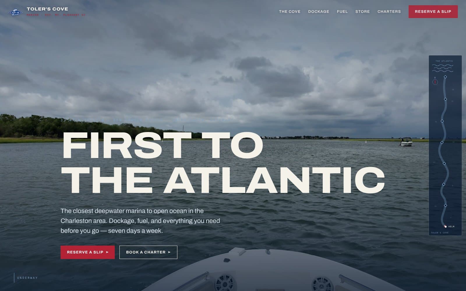 Toler's Cove Marina website.